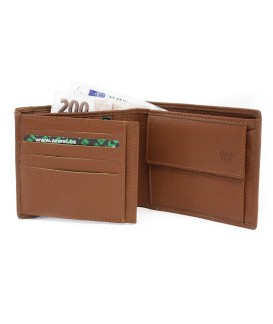 Brown men's leather wallet 513-1322-05