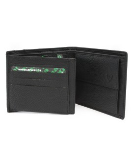 Black men's leather wallet 513-1322-60