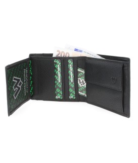 Black men's leather wallet 513-1322-60