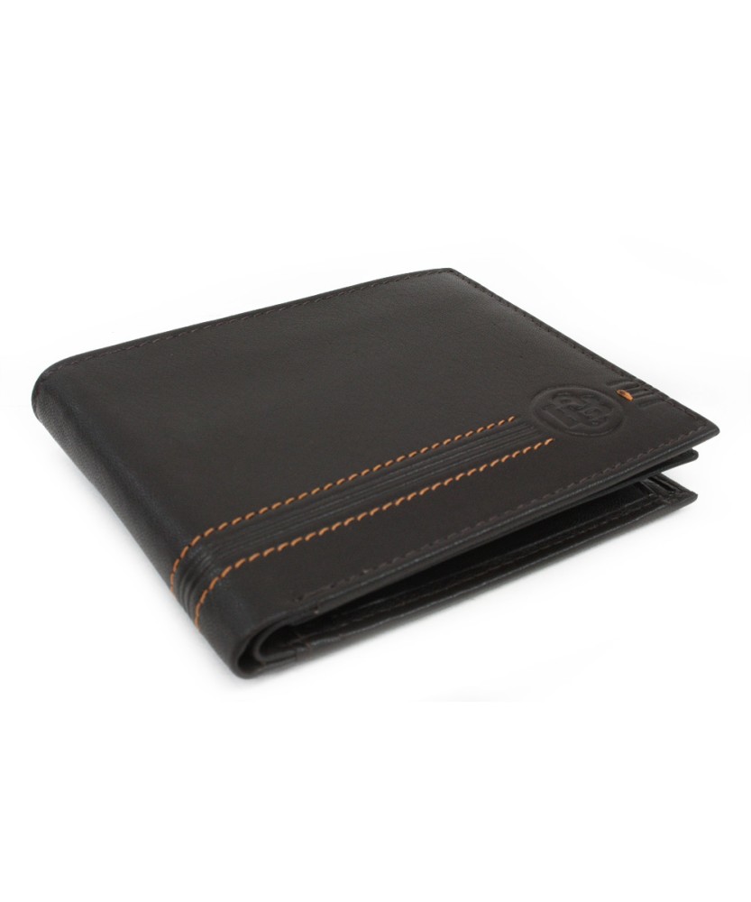 Dark brown men's leather wallet 513-1311-47