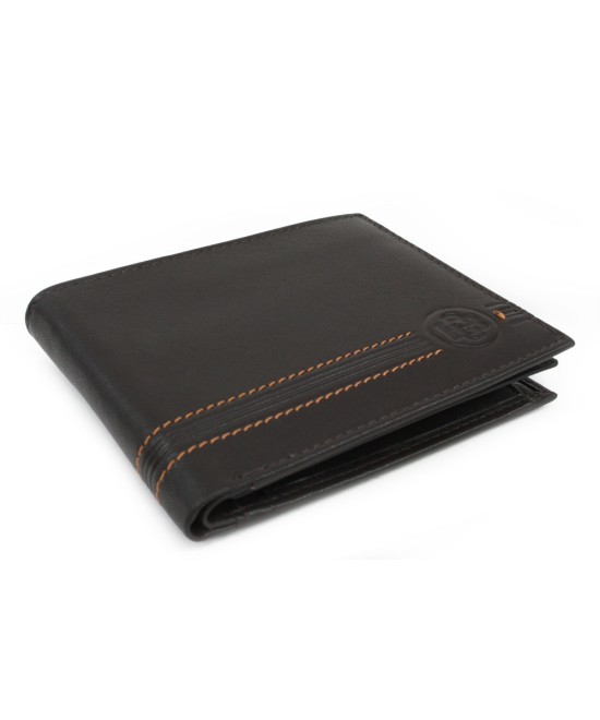 Dark brown men's leather wallet 513-1311-47