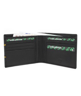 Black leather wallet - cardholder 513-1302-60/86