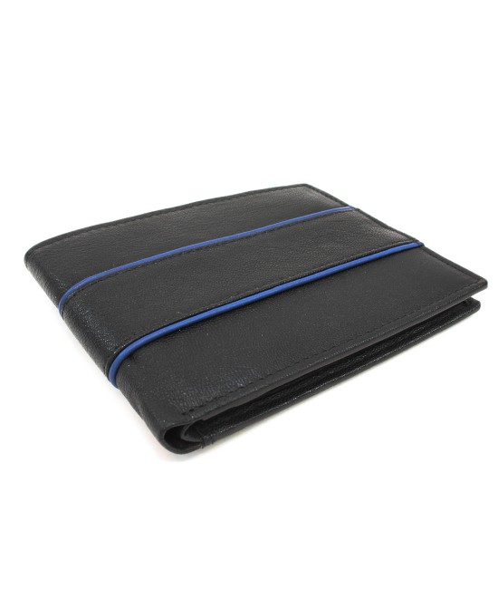 Black leather wallet - cardholder 513-1302-60/97