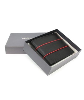 Black leather wallet - cardholder 513-1302-60/31