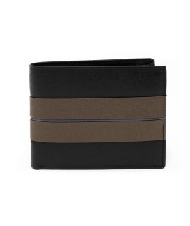 Brown-black men's leather wallet 513-1331-60/82