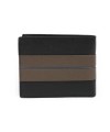 Brown-black men's leather wallet 513-1331-60/82