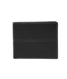 Black men's leather wallet 513-1307-60