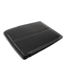 Black men's leather wallet 513-1307-60