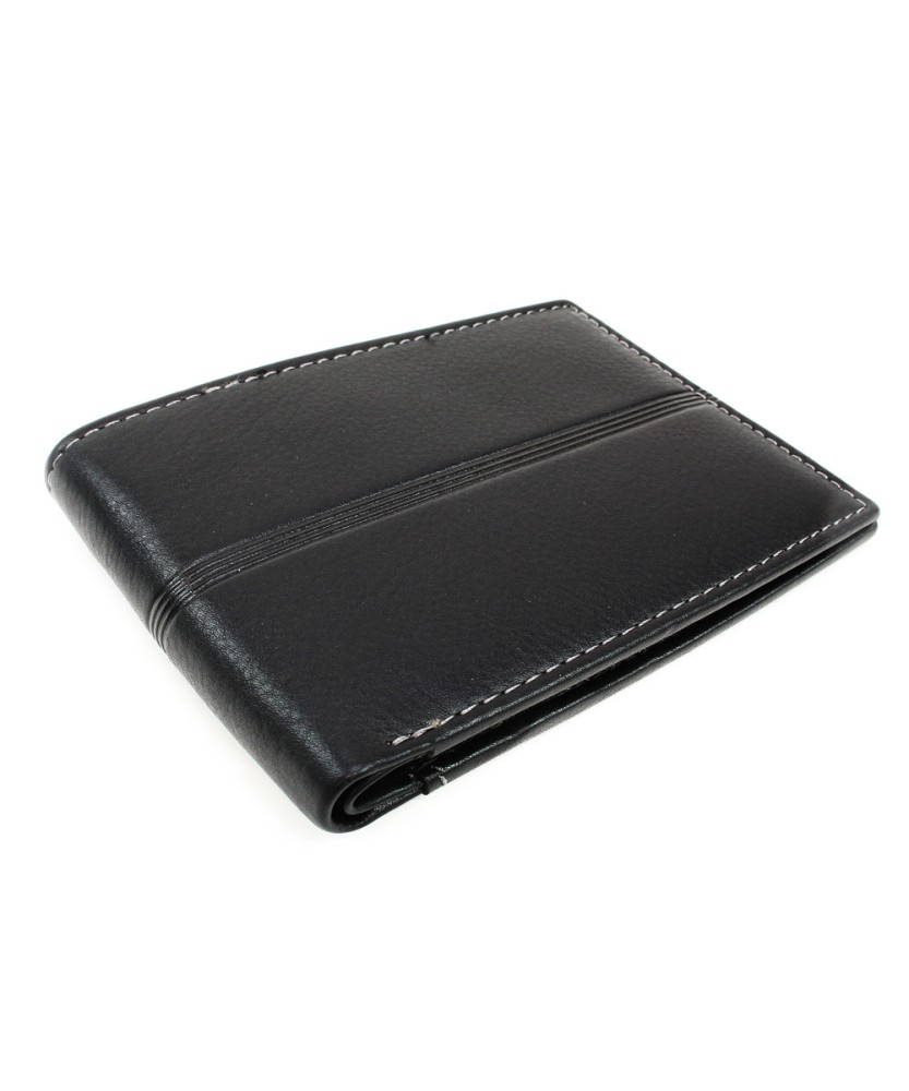 Black men's leather wallet 513-1307-60