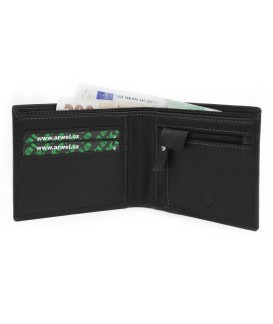 Black men's leather wallet 513-1307-60