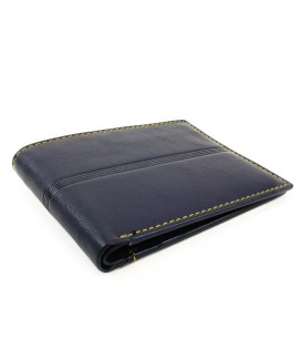 Dark blue men's leather wallet 513-1307-97