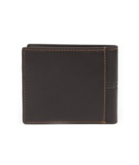 Dark brown men's leather wallet 513-1307-47