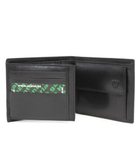 Black men's leather wallet 513-1321-60/60