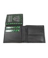Black leather men's wallet 513-4705-60/60