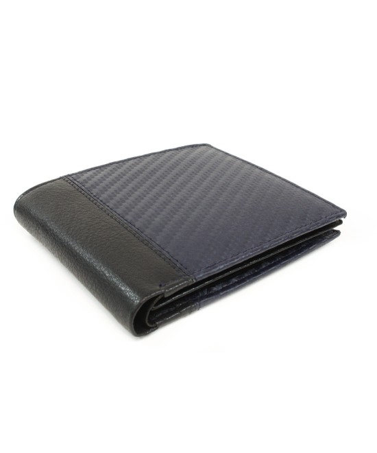 Black-blue leather men's wallet 513-4705-97/60