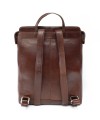 Brown urban leather backpack 311-1660-40