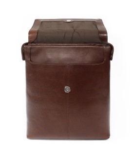 Brown urban leather backpack 311-1660-40