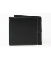 Black and navy blue men's leather wallet 513-3223A-60/97