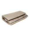 Rose gold ladies' clutch leather wallet with snap closure 511-2120-01