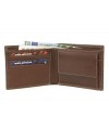 Brown leather wallet 513-9160-40
