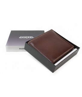 Brown leather wallet 513-9160-40