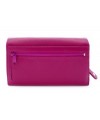 Fuxia women's leather clutch wallet with a snap closure 511-2120-36