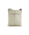 Light grey leather zipper mini handbag 212-3013-20