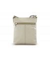 Light grey leather zipper mini handbag 212-3013-20