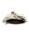 Light grey leather zipper mini handbag 212-3013-20