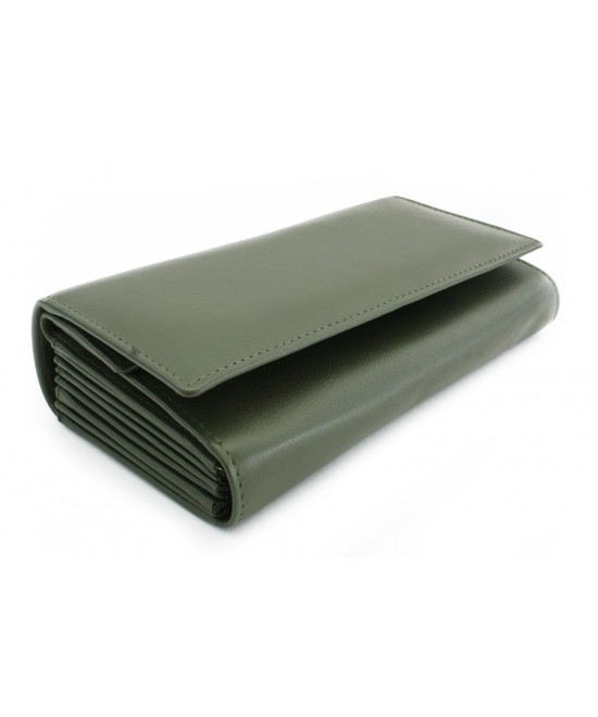 Leather waiter's wallet with a snap-closure coin pocket 515-2401A-57