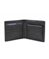 Black and gray men's leather wallet 513-3223A-60/66