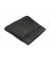 Black leather coin pocket with spring 519-7708-60