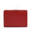 Red women's leather wallet with decorative flap 511-1693-31/60