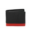 Black-red men's leather wallet 513-4723-60/31