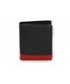 Black-red men's leather wallet 514-4724-60/31