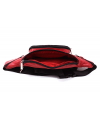 Red leather fanny pack 611-6116-31
