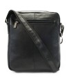 Black leather men's crossbag 215-1713-60