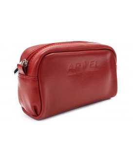 Red women's leather etui 611-0395-31