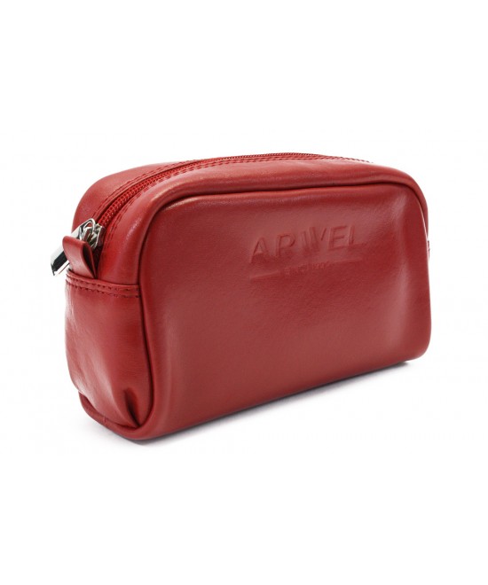 Red women's leather etui 611-0395-31