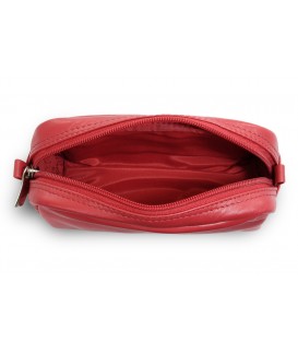 Red women's leather etui 611-0395-31