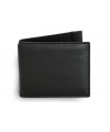 Black men's leather wallet without a coin pocket 519-2910A-60