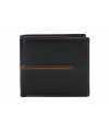 Men's Black-brown leather wallet 513-3223A-60/40