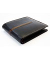 Men's Black-brown leather wallet 513-3223A-60/40