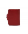 Rotes Rahmen-Lederportemonnaie für Damen mit Schließe 511-4357-31