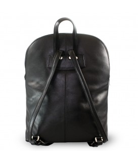 Black leather backpack 311-8955-60