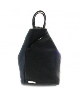 Black leather backpack 311-1184-60