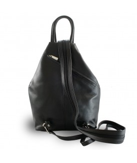 Black leather backpack 311-1184-60