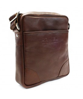 Brown leather men's crossbag 215-1713-40