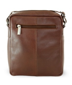 Brown leather men's crossbag 215-1713-40