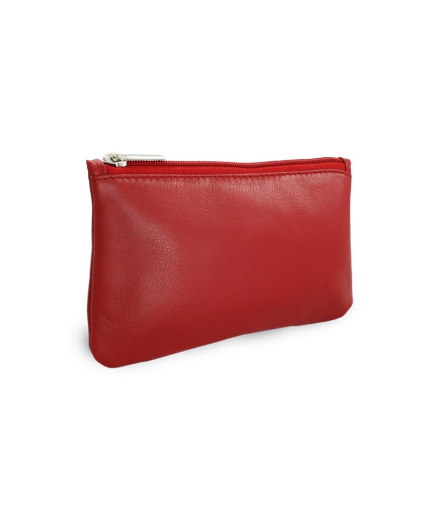 Red women's leather etui 611-0023-31